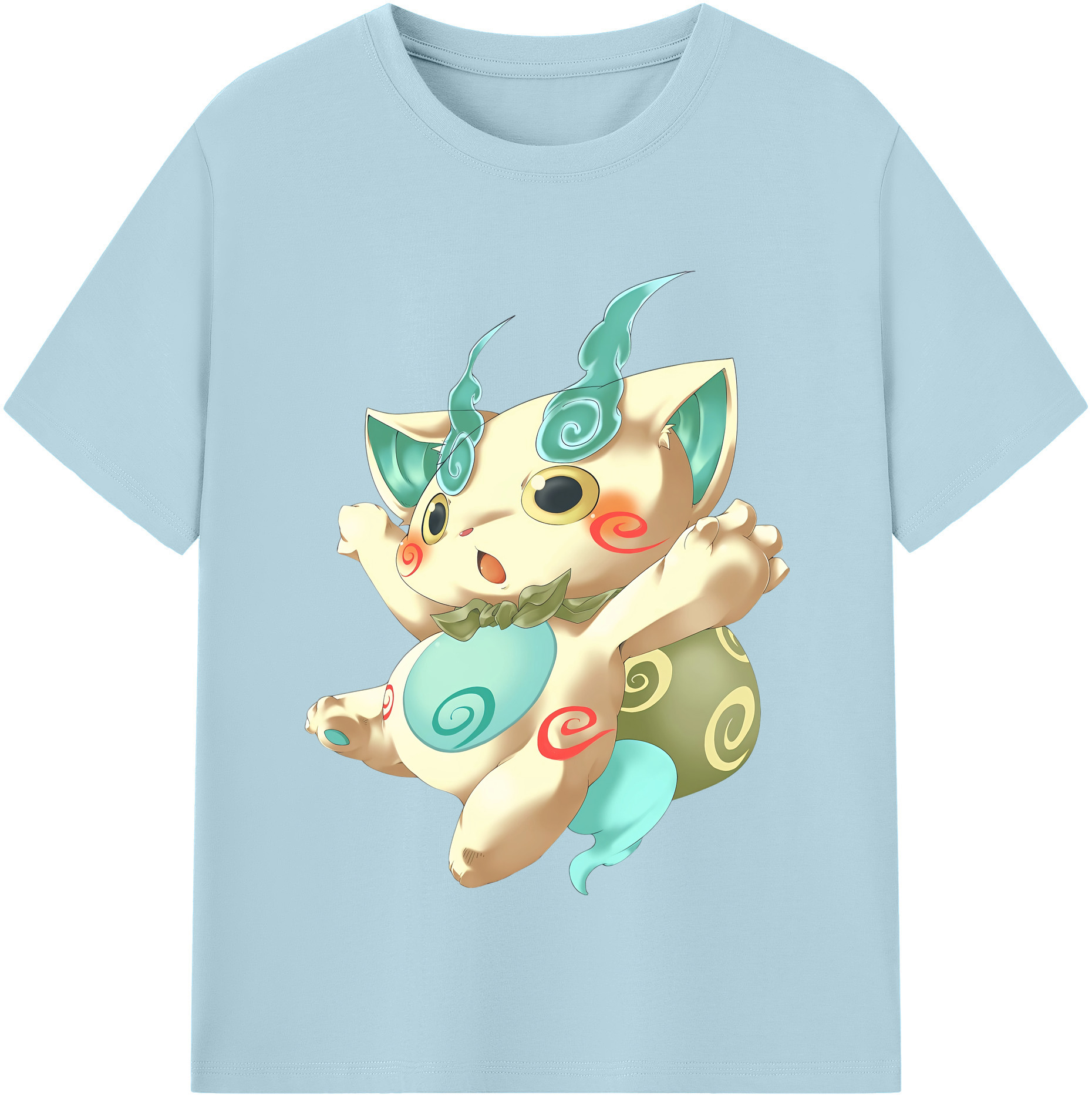 （画像用） 妖怪ウォッチ Yo-kai Watch 綿100％半袖Tシャツ（フロントプリント）